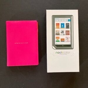 NOOKColor BNRV200 by Barnes & Noble With Kate Spade Pink & Orange Cover